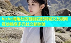 hjcbc海角社区智能匹配同城交友视频互动畅享多元社交新体验