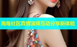 海角社区真情演绎互动分享新体验