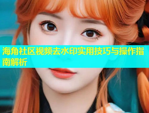 海角社区视频去水印实用技巧与操作指南解析  第1张