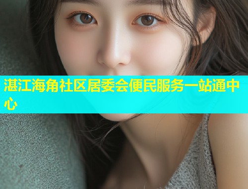 湛江海角社区居委会便民服务一站通中心  第1张