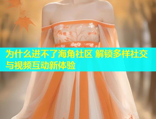 为什么进不了海角社区 解锁多样社交与视频互动新体验  第2张